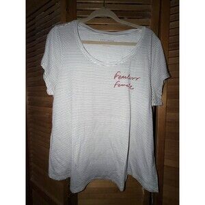 Lucky Brand Striped " Fearless Female" 2X